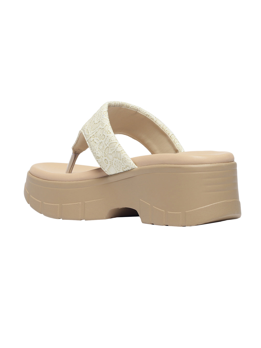 Vulan Cream Wedge Heels