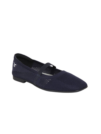 Elise Navy Blue Ballerinas