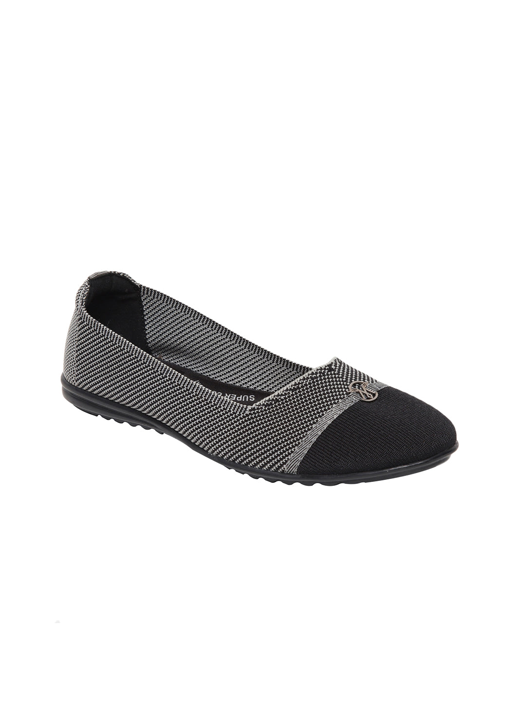 Ivy Black Flat Ballerinas