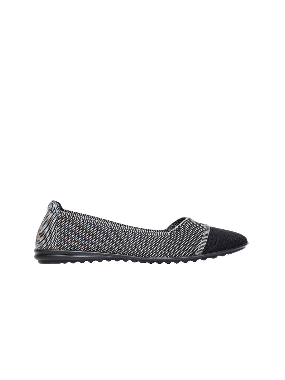 Ivy Black Flat Ballerinas