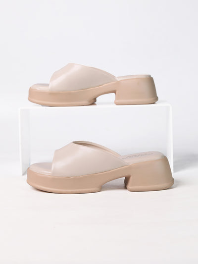 Millie Cream Platform Heels