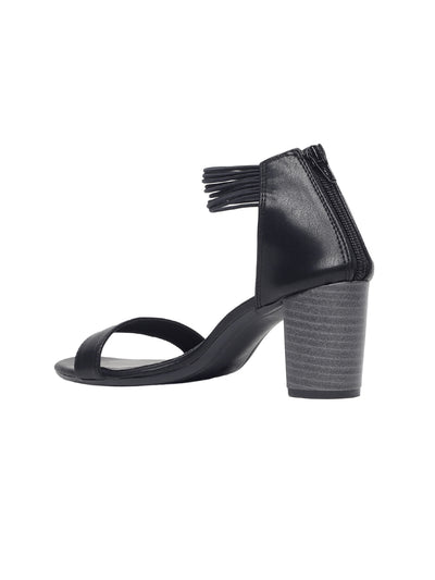 Stella Black Block Heels