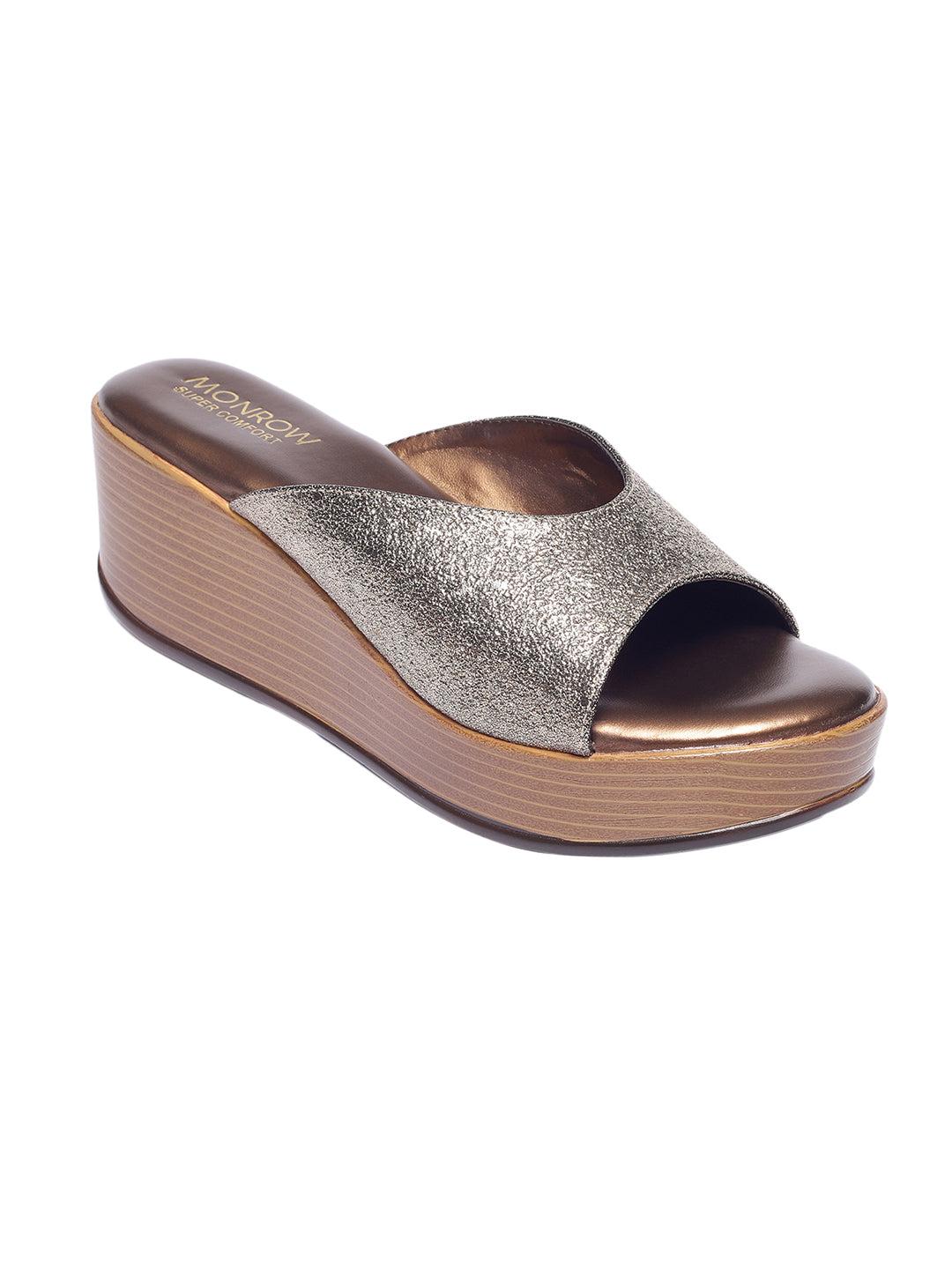 Mary Bronze Wedge Heels