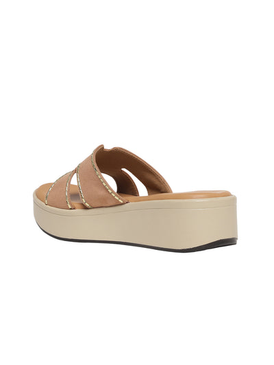 Alice Beige Flatform Heels