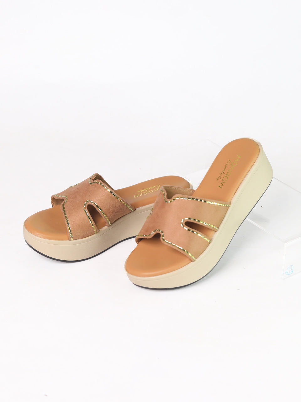 Alice Beige Flatform Heels