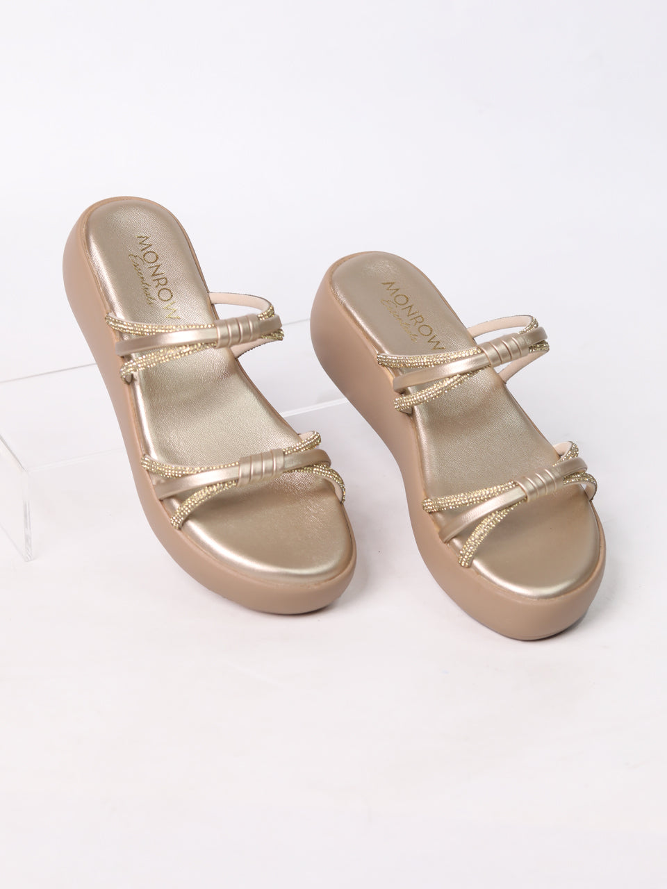 Daisy Gold Flatform Heels