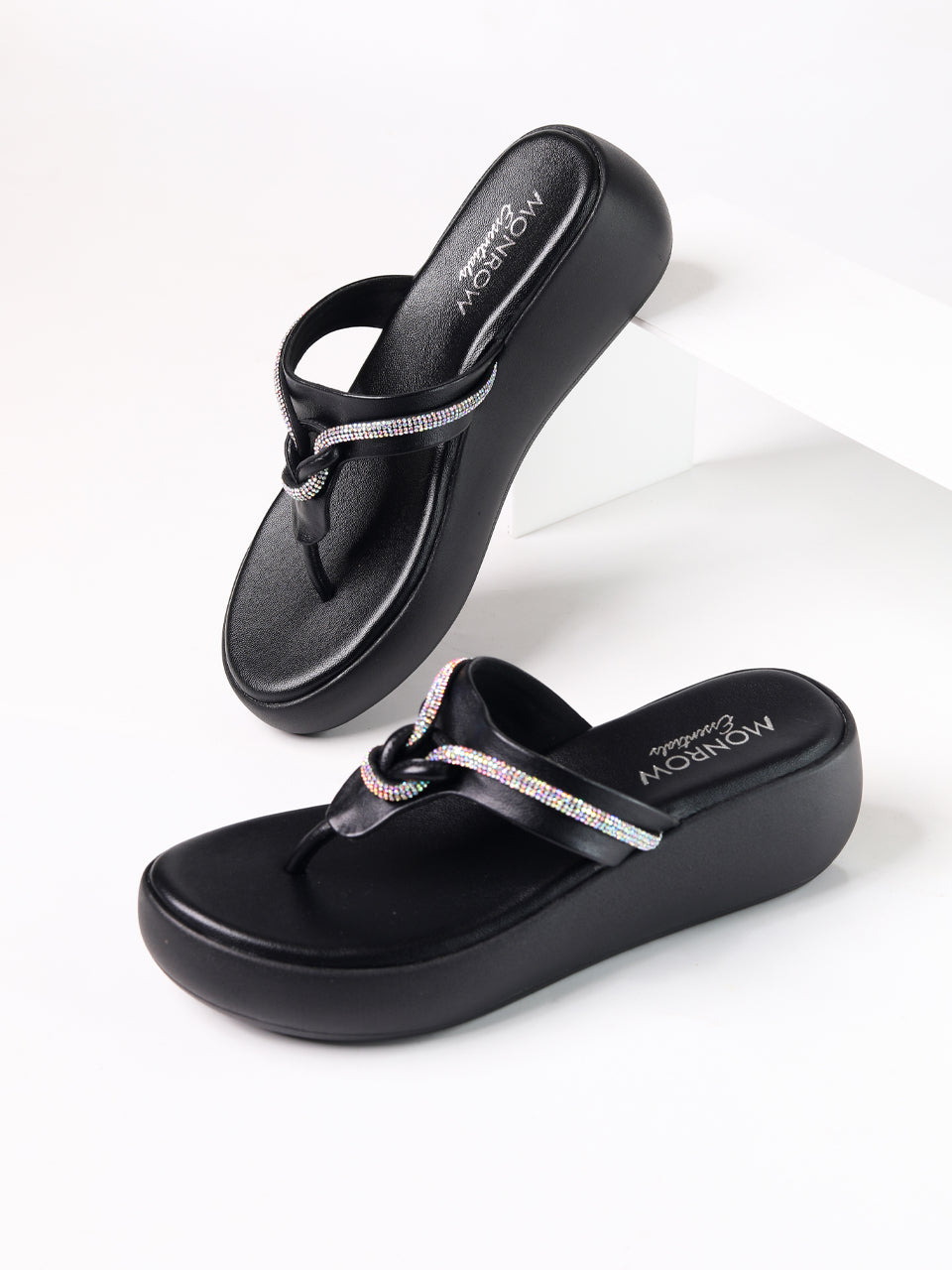 Ottilie Black Flatform Heels