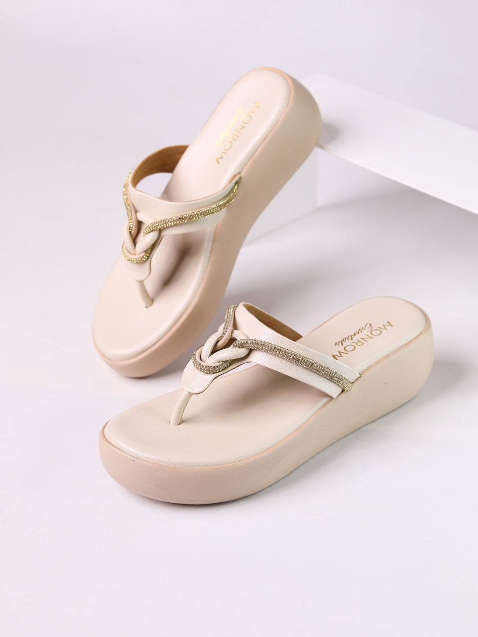 Ottilie Cream Flatform Heels