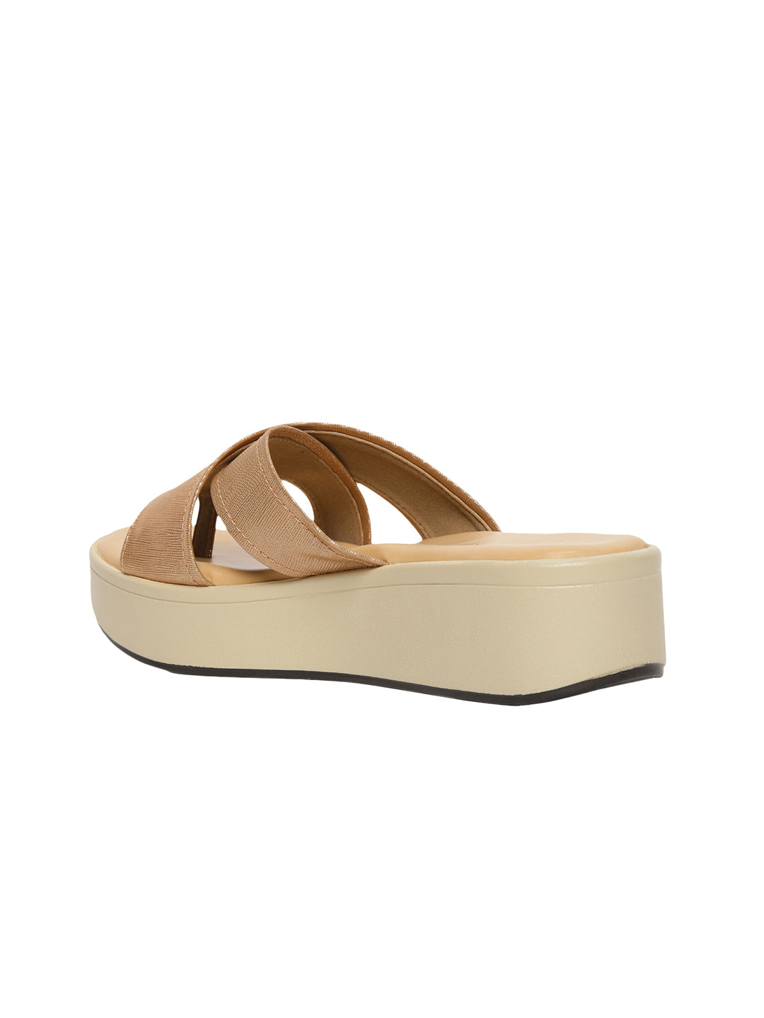 Theresa Bronze Flatform Heels