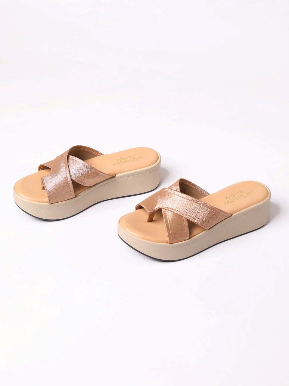 Theresa Bronze Flatform Heels