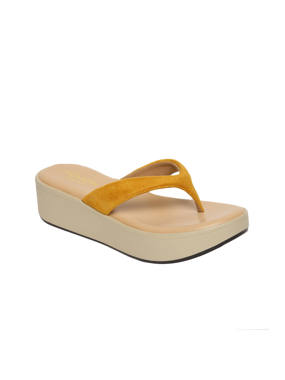 Catherine Yellow Flatform Heels