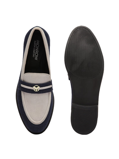 Angelia Blue Flat Loafers