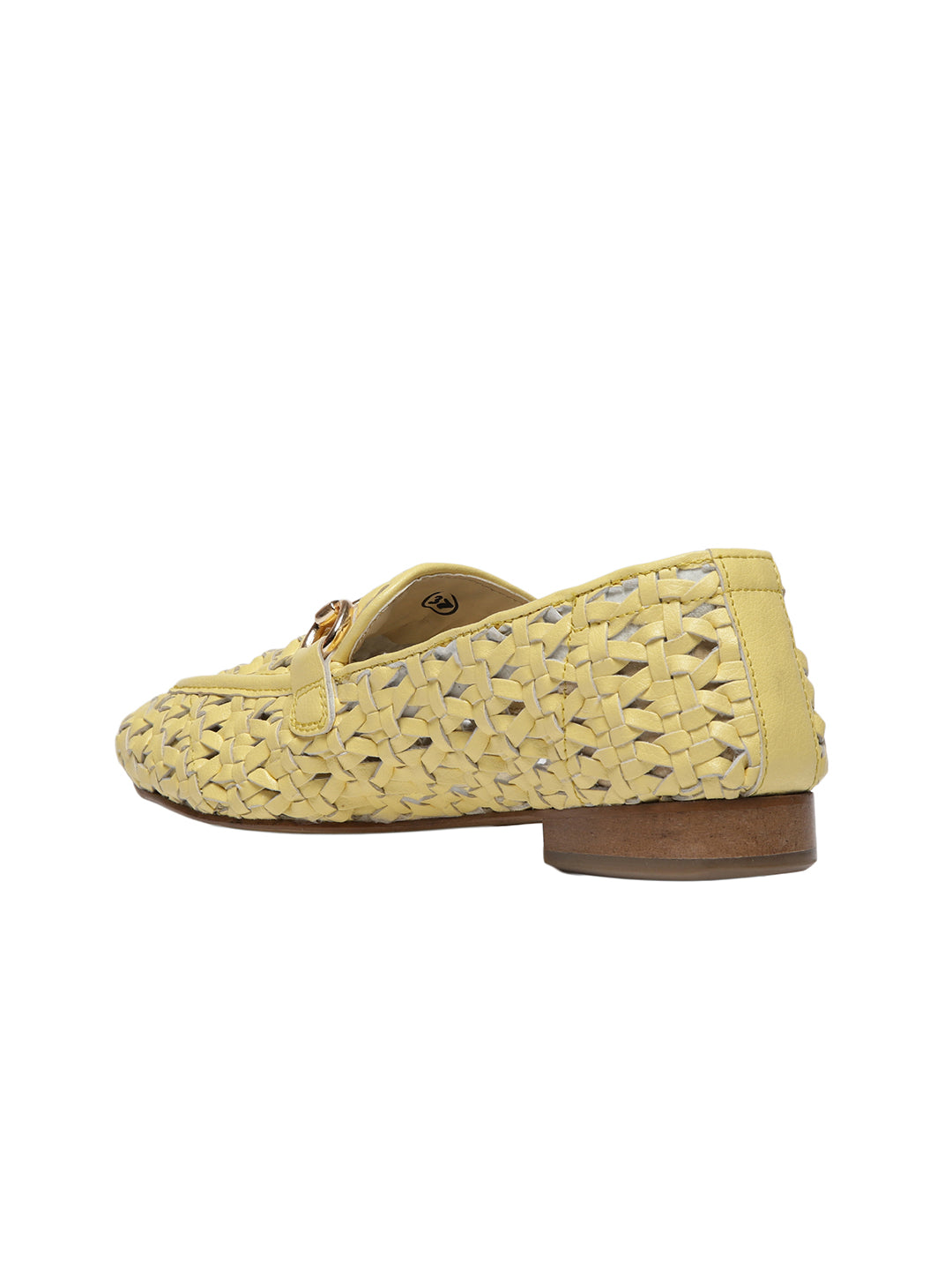 Cora Yellow Flat Loafers