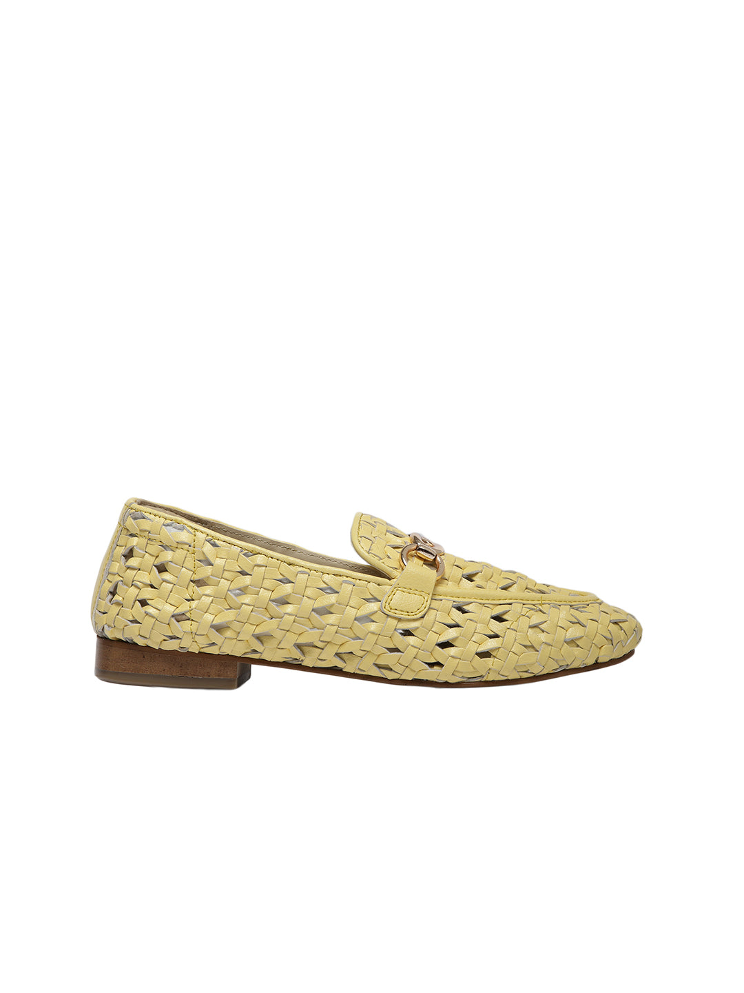 Cora Yellow Flat Loafers