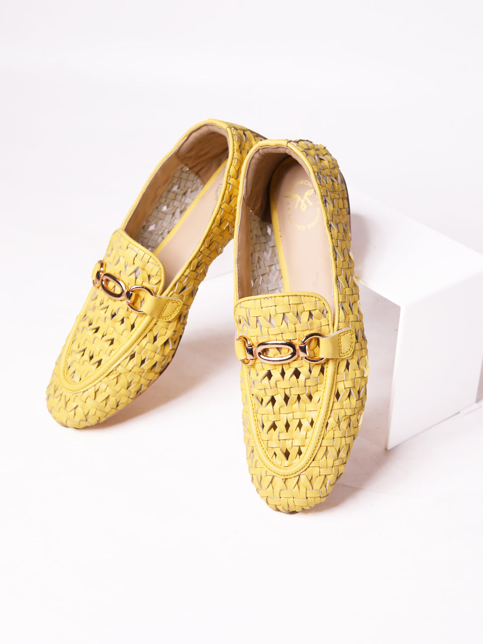 Cora Yellow Flat Loafers