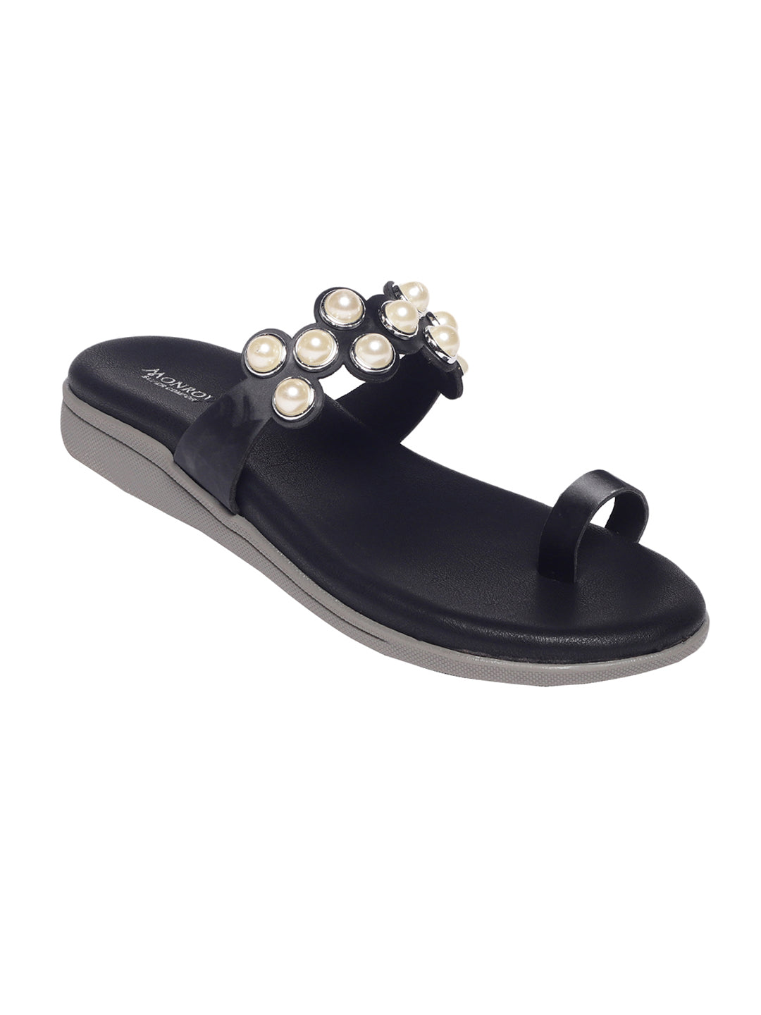 Aneira Black Flats