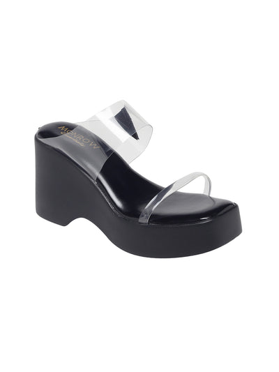 Joanne Black Wedge Heels