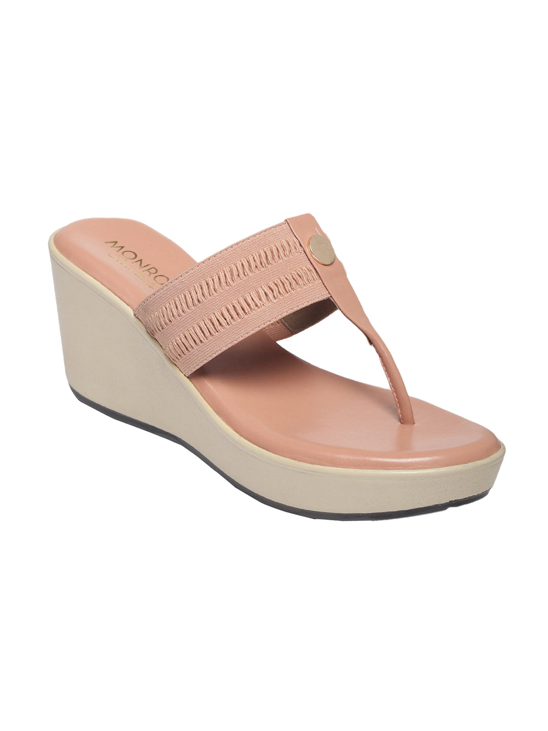 Calista Pink Wedge Heels