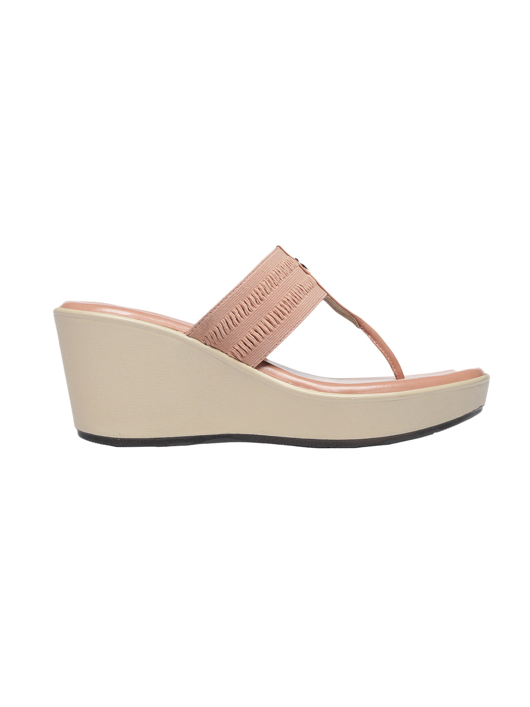 Calista Pink Wedge Heels