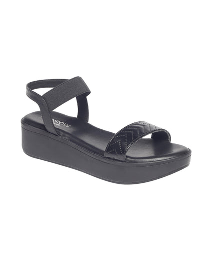 Dallis Black Flatform Heels