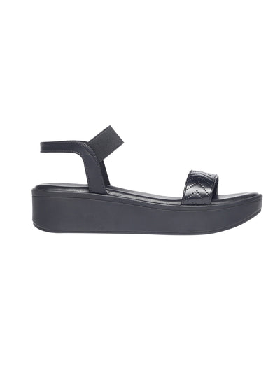 Dallis Black Flatform Heels