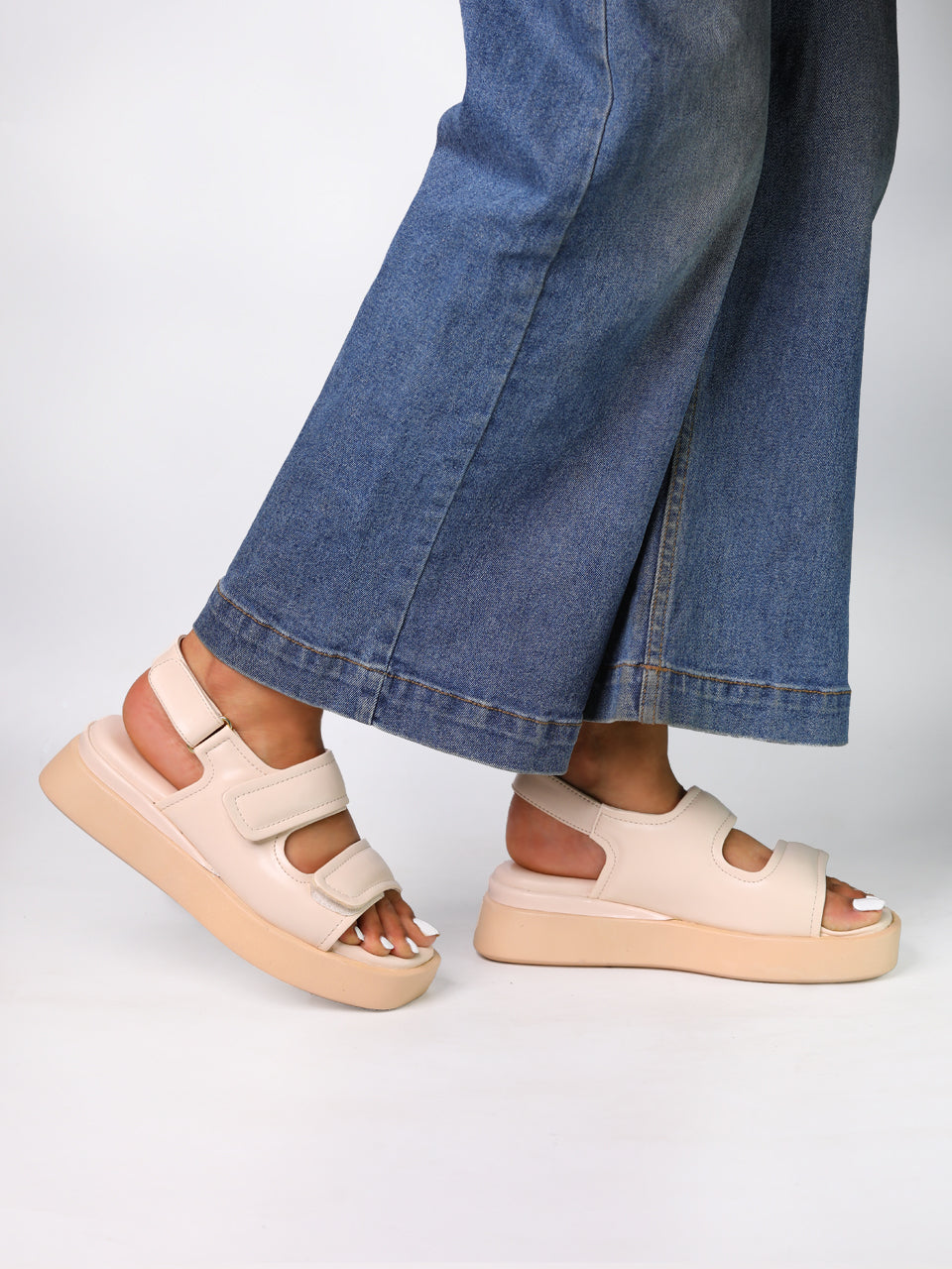 Eudora Cream Flatform Heels