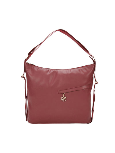 Shape Shifter Maroon Tote Bag