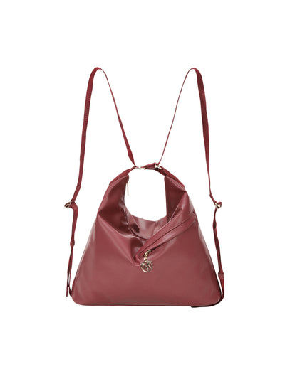 Shape Shifter Maroon Tote Bag