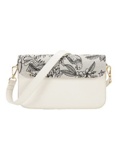 Yin-Yang White Sling Bag