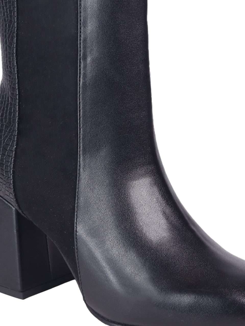 Sophie Black Block Boots