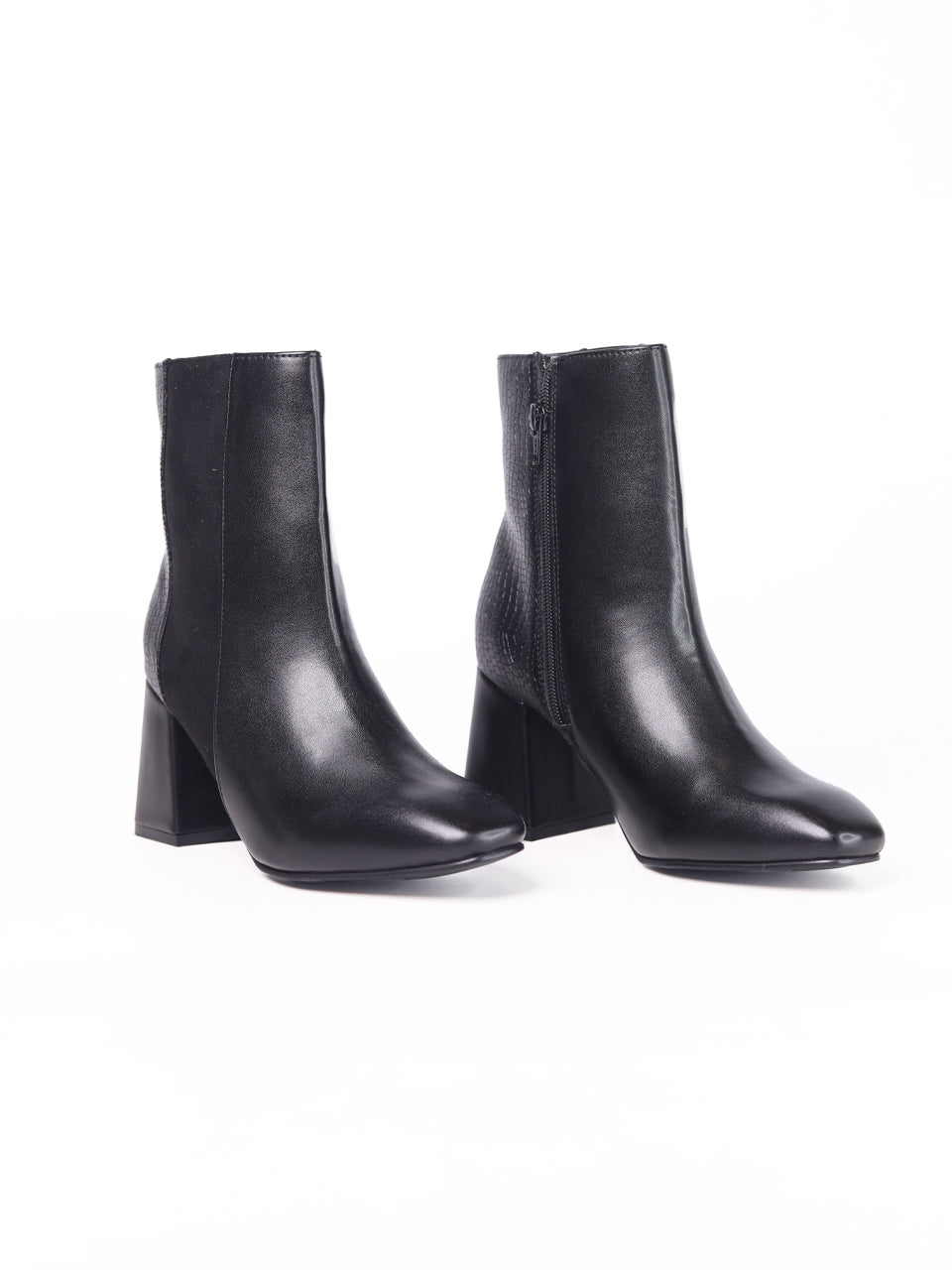 Sophie Black Block Boots