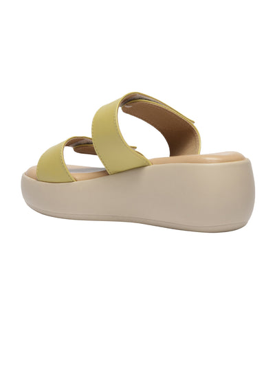 Terila Yellow Platform Heels