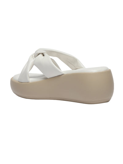 Galima White Platform Heels