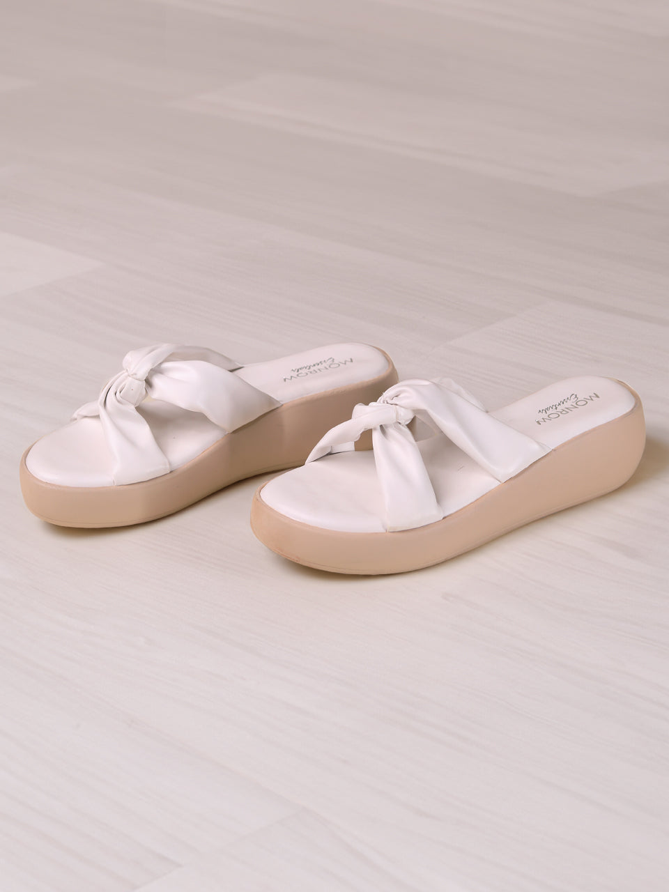 Galima White Platform Heels