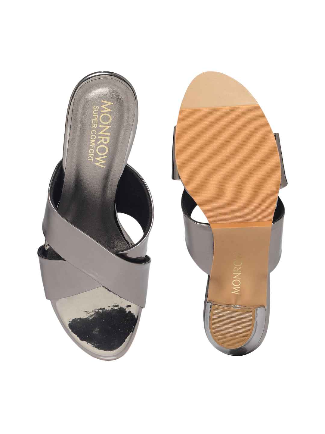 Buy online Copper Slip On Sandal from heels for Women by Xe Looks for ₹739  at 63% off | 2024 Limeroad.com